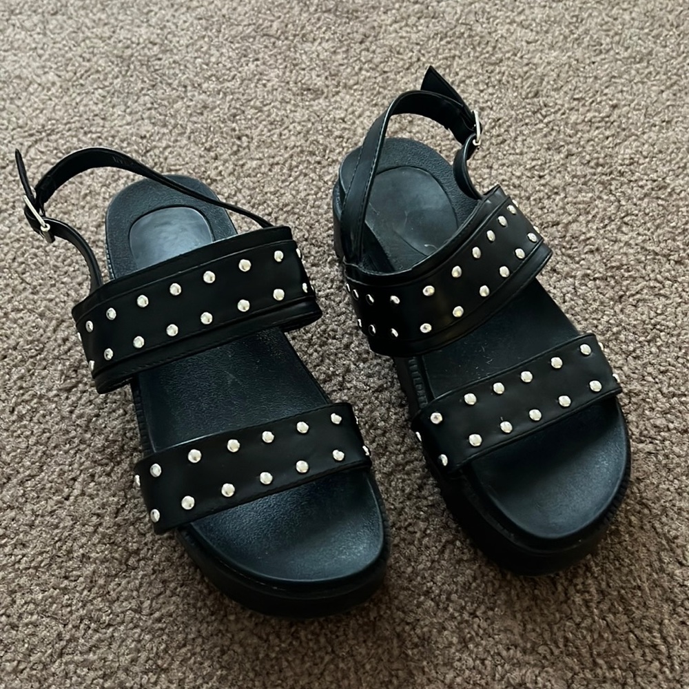 Studded Platform Sandals